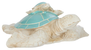 Thumbnail 1: Fancy That Fancy That 6.5 in Mom & Baby Turtle Figurine Home Accent 