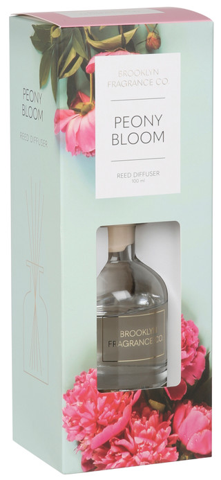 Thumbnail 1: BROOKLYN FRAGRANCE Brooklyn Fragrance Co. Peony Bloom 100ml Reed Diffuser 