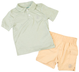 Thumbnail 1: Aeropostale Aeropostale Little Boys 2 Pc Solid Polo & Shorts Set 