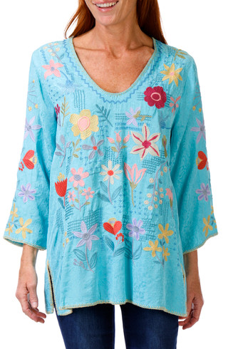 Thumbnail 1: JOHNNY WAS Johnny Was Womens Inji Blouse 