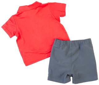 Thumbnail 3: Champion Champion Baby Boys 2 Pc Logo Polo & Shorts Set 
