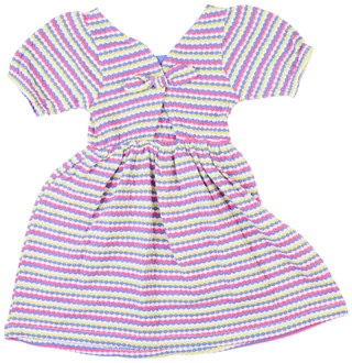 Thumbnail 2: Vince Camuto Vince Camuto Little Girls Short Sleeve Striped Dress 