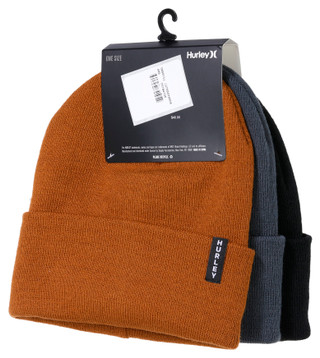 Thumbnail 2: Hurley Hurley Mens Calm Water Beanie - 3 Pack 