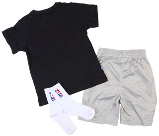 Thumbnail 2: NBA LEAGUE NBA League Big Boys Active 3 Pc T-Shirt Shorts Socks Set 