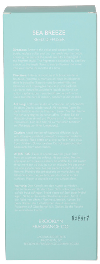 Thumbnail 2: BROOKLYN FRAGRANCE Brooklyn Fragrance Co. Maldives Reed Diffuser 
