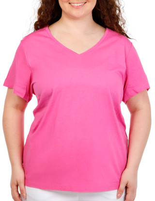 Thumbnail 2: Hue Hue Plus Solid V Neck Sleep Tee 