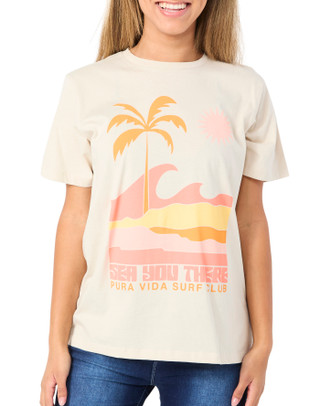 Thumbnail 1: PURA VIDA Pura Vida Juniors Abstract Beach Graphic Tee 