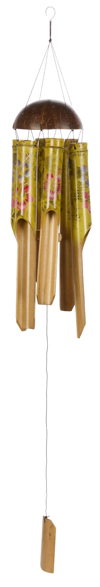 Thumbnail 1: JD Yeatts JD Yeatts 50 in Bamboo Airbrushed Coco Design Wind Chime 