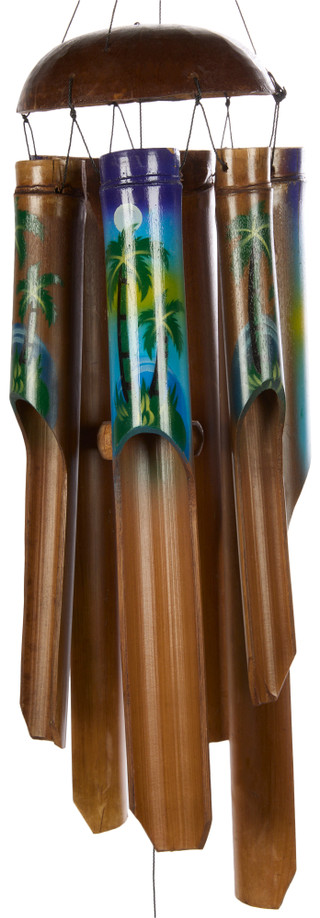 Thumbnail 3: JD Yeatts JD Yeatts 32 in Bamboo Palm Tree Wind Chime 