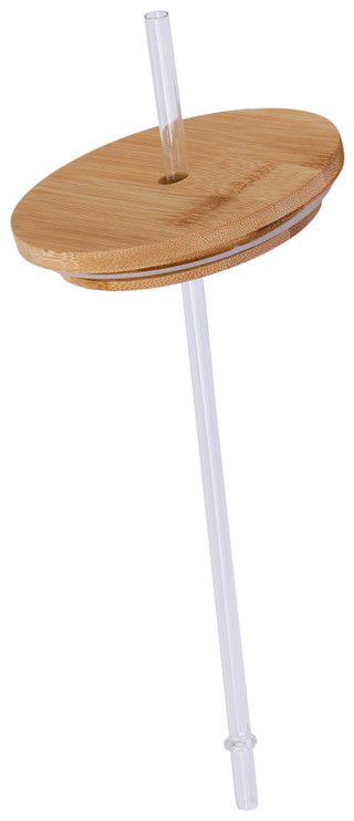 Thumbnail 2: Home Essentials Home Essentials 34 oz Glass Travel Tumbler with Straw Lid 