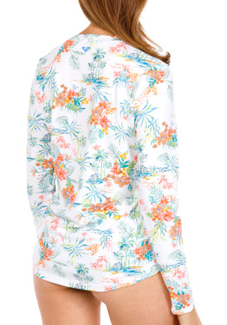 Thumbnail 2: ROXY Roxy Juniors Long Sleeve North Shore Sea Skippin Rashguard 