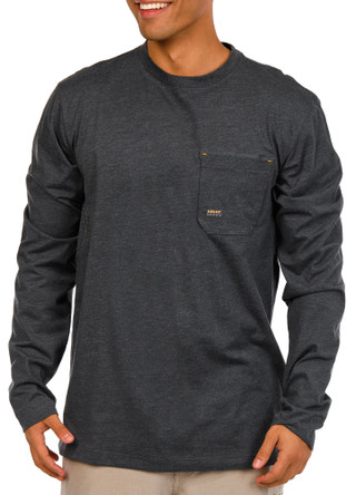 Thumbnail 3: ARIAT REBAR Ariat Rebar Mens Long Sleeve Workman Born 4 This Tee 