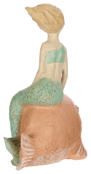 Thumbnail 3: Fancy That Fancy That 12 in Mermaid On Fish Figurine 