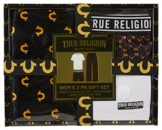 Thumbnail 1: True Religion True Religion Mens 3 Pc Top Boxers Pant Sleep Lounging Set 