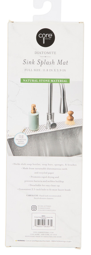 Thumbnail 2: CORE KITCHEN Core Kitchen Diatomite Quick Dry Sink Splash Mat 