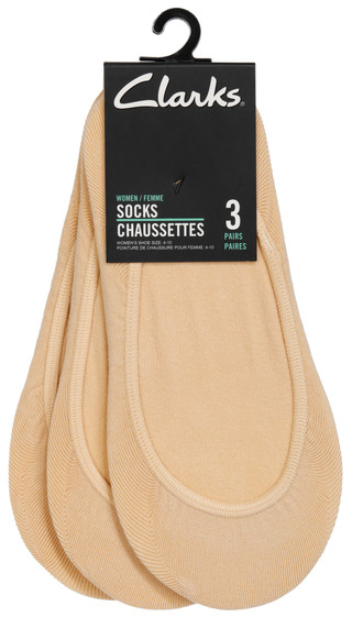 Thumbnail 1: Clarks Clarks Womens 3 Pk Shoe Liner Socks 