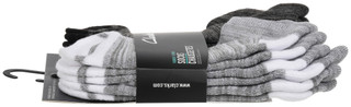 Thumbnail 3: Clarks Clarks Womens 6 Pk Half Cushion Low Cut Socks 