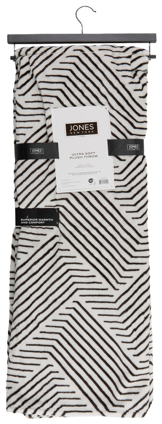 Thumbnail 3: JONES NEW YORK 50'' x 70''Zebra Print Ultra Soft Plush Throw 