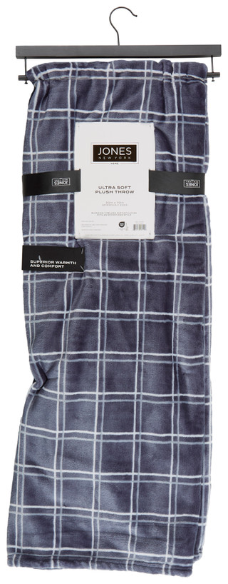 Thumbnail 2: JONES NEW YORK Jones New York 50'' x 70'' Brad Ultra Soft Plush Throw 