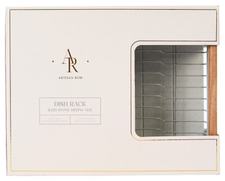 Thumbnail 3: ARTISAN ROW Artisan Row Dish Rack with Stone Drying Mat 