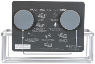 Thumbnail 2: One Design Home One Design Home Aluminum Shower Suction Basket 