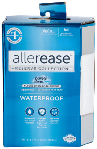 Thumbnail 1: Allerease Allerease Waterproof Allergy Protection Mattress Protector 