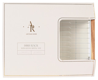 Thumbnail 2: ARTISAN ROW Artisan Row Dish Rack with Stone Drying Mat 