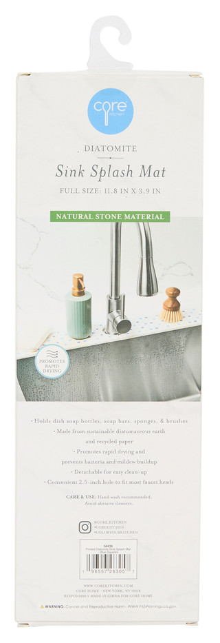 Thumbnail 2: CORE KITCHEN Core Kitchen Diatomite Quick Dry Sink Splash Mat 