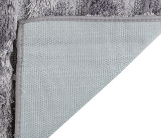 Thumbnail 2: CHD Home Textiles CHD Home Textile 20x32in. Pearl Stripe Micro Bath Rug 