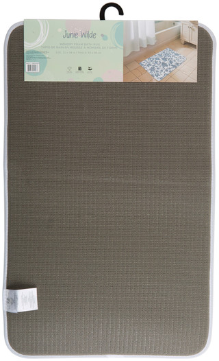 Thumbnail 2: CHD Home Textiles  20x34 Floral Memory Foam Bath Rug  
