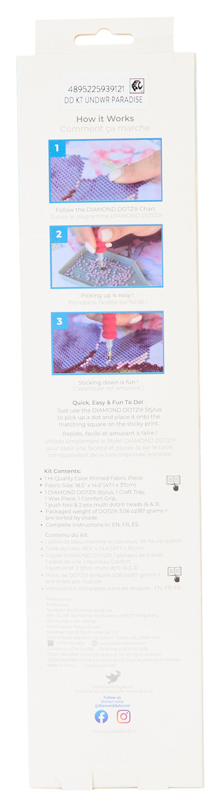 Thumbnail 2: DIAMOND DOTZ Diamond Dotz Underwater Paradise Diamond Facet Art Kit 