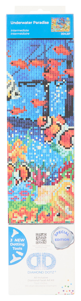Thumbnail 1: DIAMOND DOTZ Diamond Dotz Underwater Paradise Diamond Facet Art Kit 
