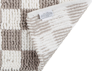 Thumbnail 2: C&C California C&C California 20x32in. Avenue Chenille Check Bath Rug 