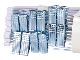 Thumbnail 3: Laura Ashley LAura Ashley 12-Pack Velvet Suit Hangers with Clips  White 