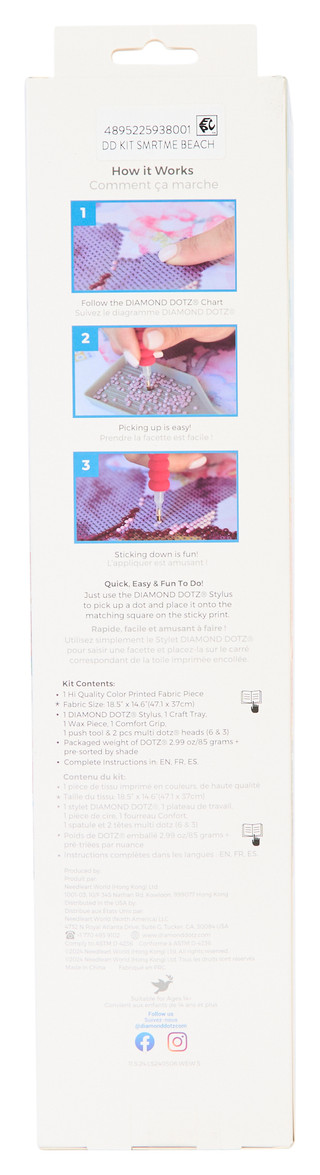 Thumbnail 2: DIAMOND DOTZ Diamond Dotz Summertime Beach Diamond Facet Art Kit 