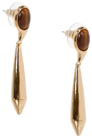 Thumbnail 3: REBECCA MINKOFF Rebecca Minkoff Gold Tone Drop Earrings 