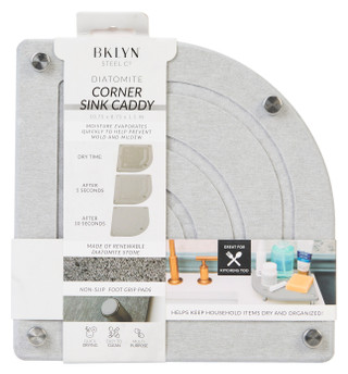 Thumbnail 1: BROOKLYN STEEL CO BRKLYN Steel Co Corner Sink Caddy 