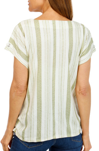 Thumbnail 2: Olive/White Stripe