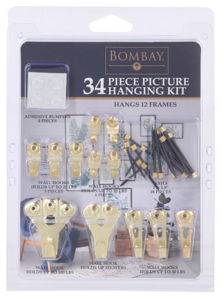 Thumbnail 1: Bombay Bombay 34 Pc Picture Hanging Kit 