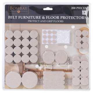 Thumbnail 1: Bombay Bombay 200 Pc Felt Furniture & Floor Protectors 