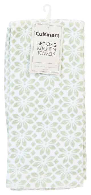 Thumbnail 1: CUISINART Cuisinart 2 Pk Reactive Print Cotton Kitchen Towels 