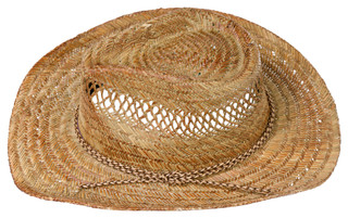 Thumbnail 3: MADD HATTER Madd Hatter Womens Straw Braided Weave Cowboy Hat 