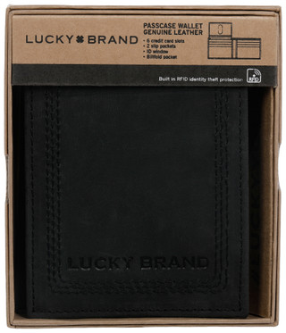 Thumbnail 1: Lucky Brand Lucky Brand Mens Leather Passcase Wallet 