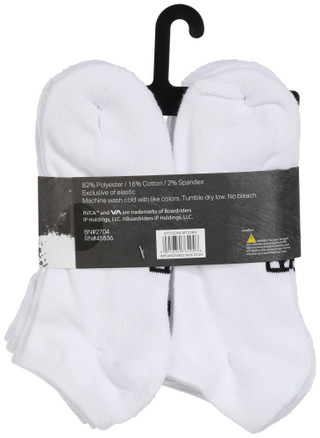 Thumbnail 2: RVCA RVCA Mens 6 Pk Half Cushion Low Cut Socks 