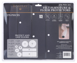 Thumbnail 2: Bombay Bombay 278 Pc Felt Furniture & Floor Protectors 