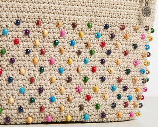 Thumbnail 4: THE SAK Beaded Woven Satchel 