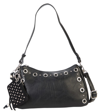 Thumbnail 1: SAM & HADLEY Grommets & Studs Satchel 