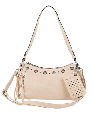 Thumbnail 1: SAM & HADLEY Grommets & Studs Satchel 