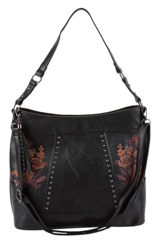 Thumbnail 1: SAM & HADLEY Embroidered Floral & Stud Satchel 
