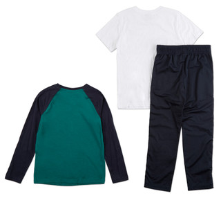 Thumbnail 2: Puma Boys Active 3 Pc Pants Set 
